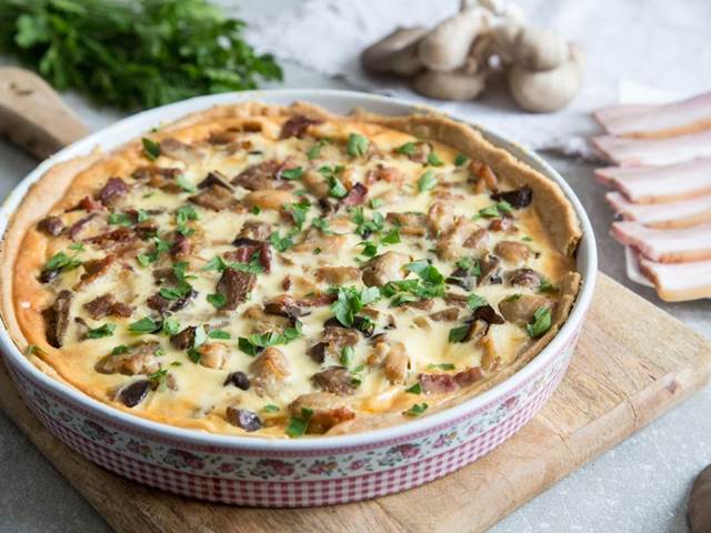 Recept na špenátový quiche bez kůrky