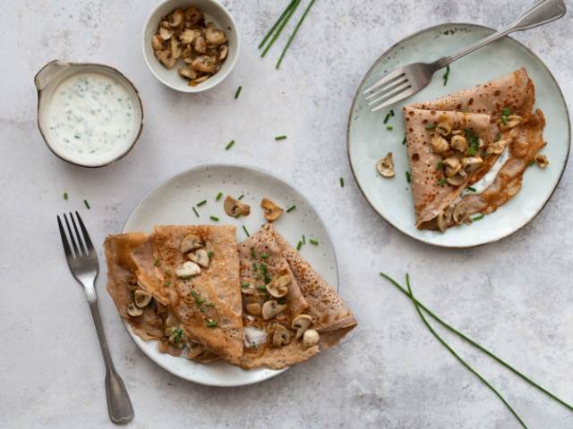 Galette je výživný francouzský pokrm s celozrnným základem